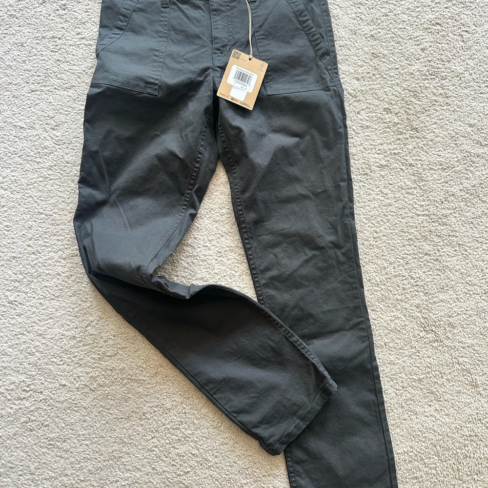 Toad&Co Women's Charcoal grey Cargo Tapered Utility Pants